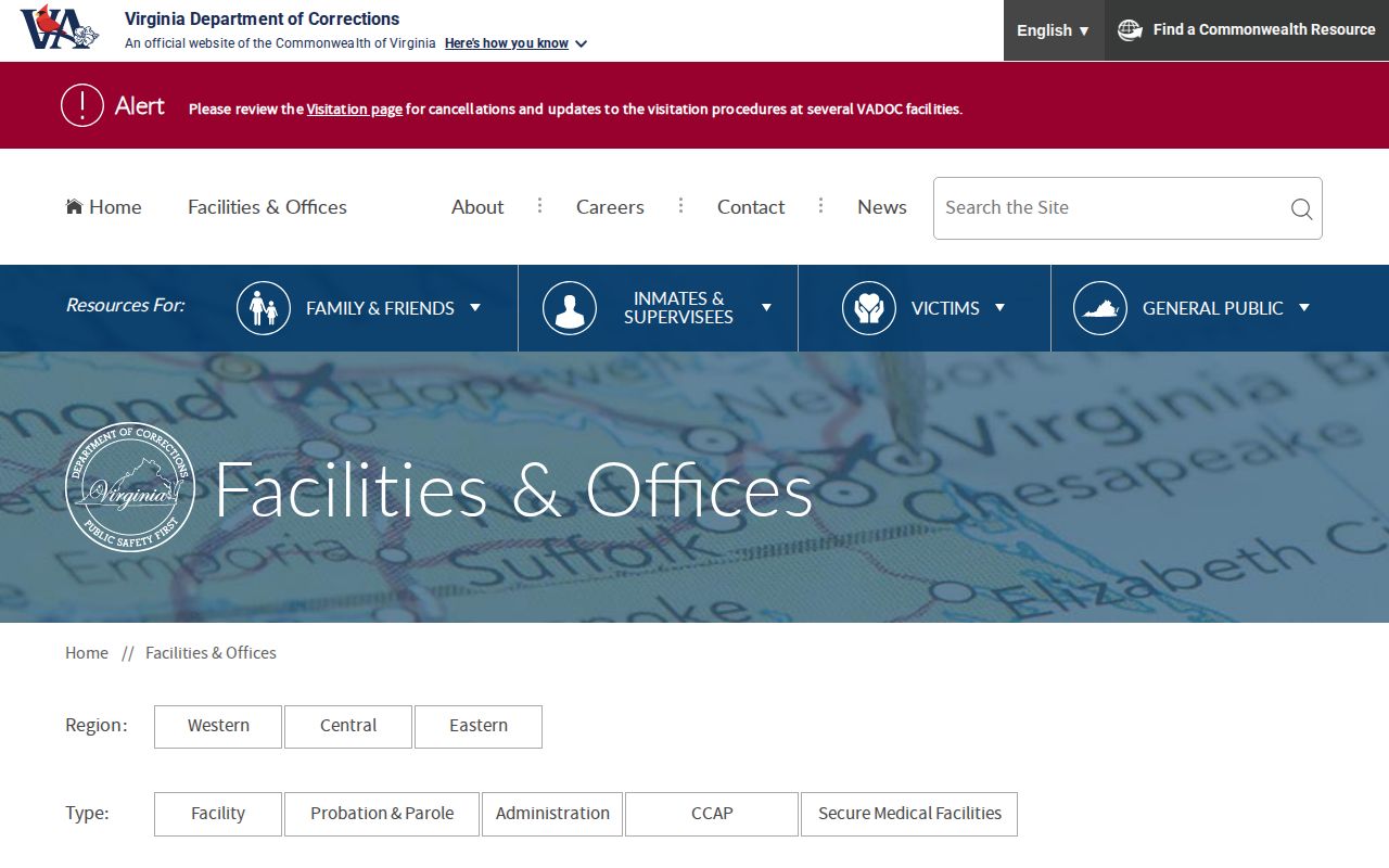 Keen Mountain Correctional Center VADOC listing for Buchanan County release lookup