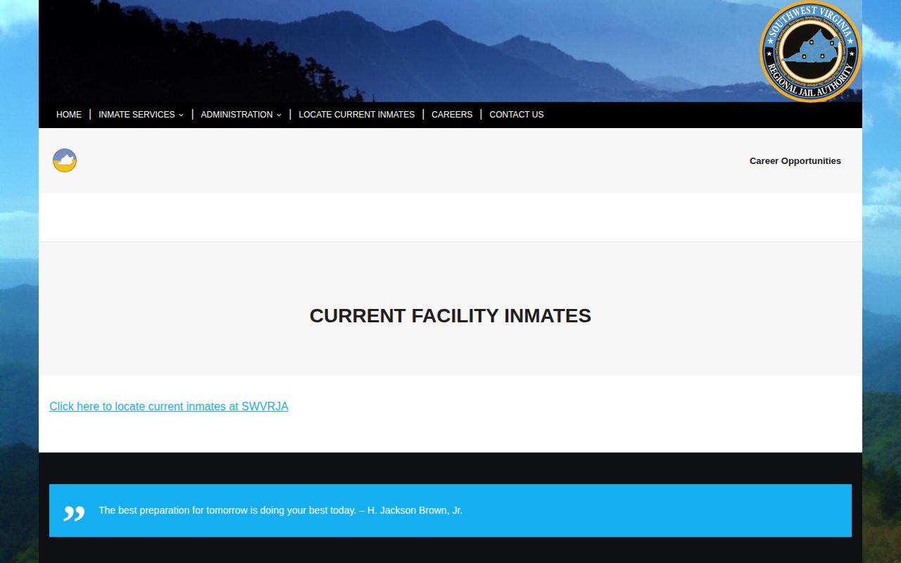Buchanan County SWVRJA current inmates page without a 72-hour release list